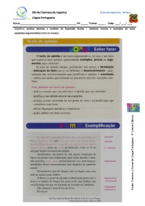 Ficha Informativa sobre Texto de Opinião